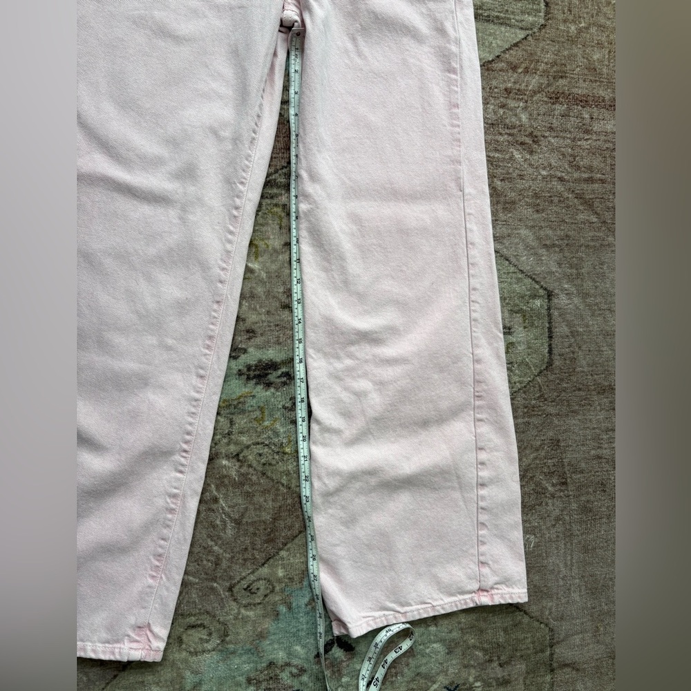 Zara Pink Wide Leg Jeans - Picture 7 of 10